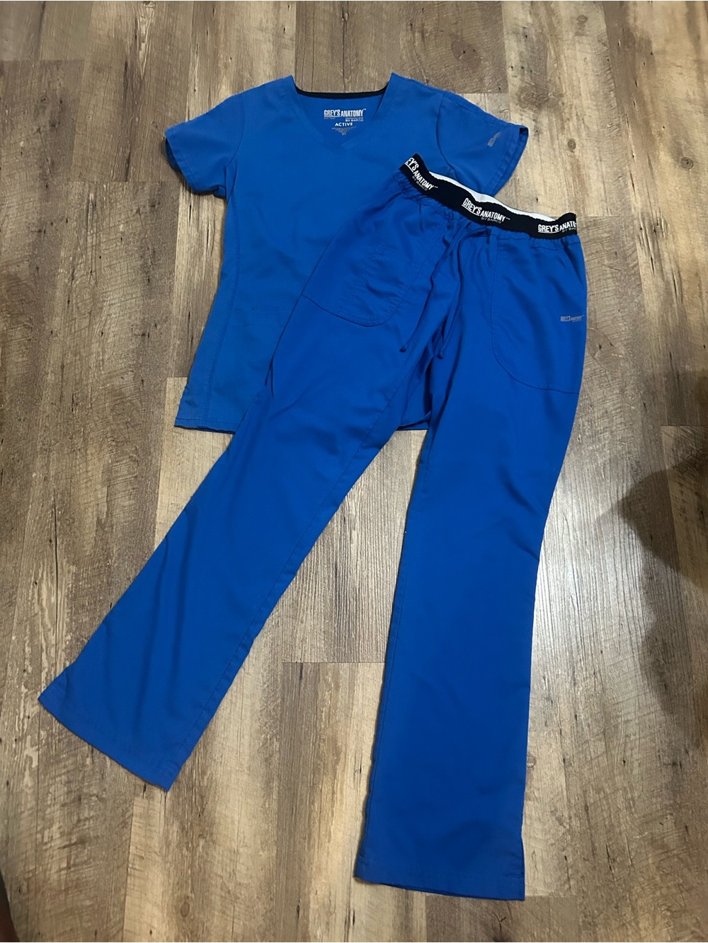 Grey's Anatomy Blue Scrub Set - Top and Pants